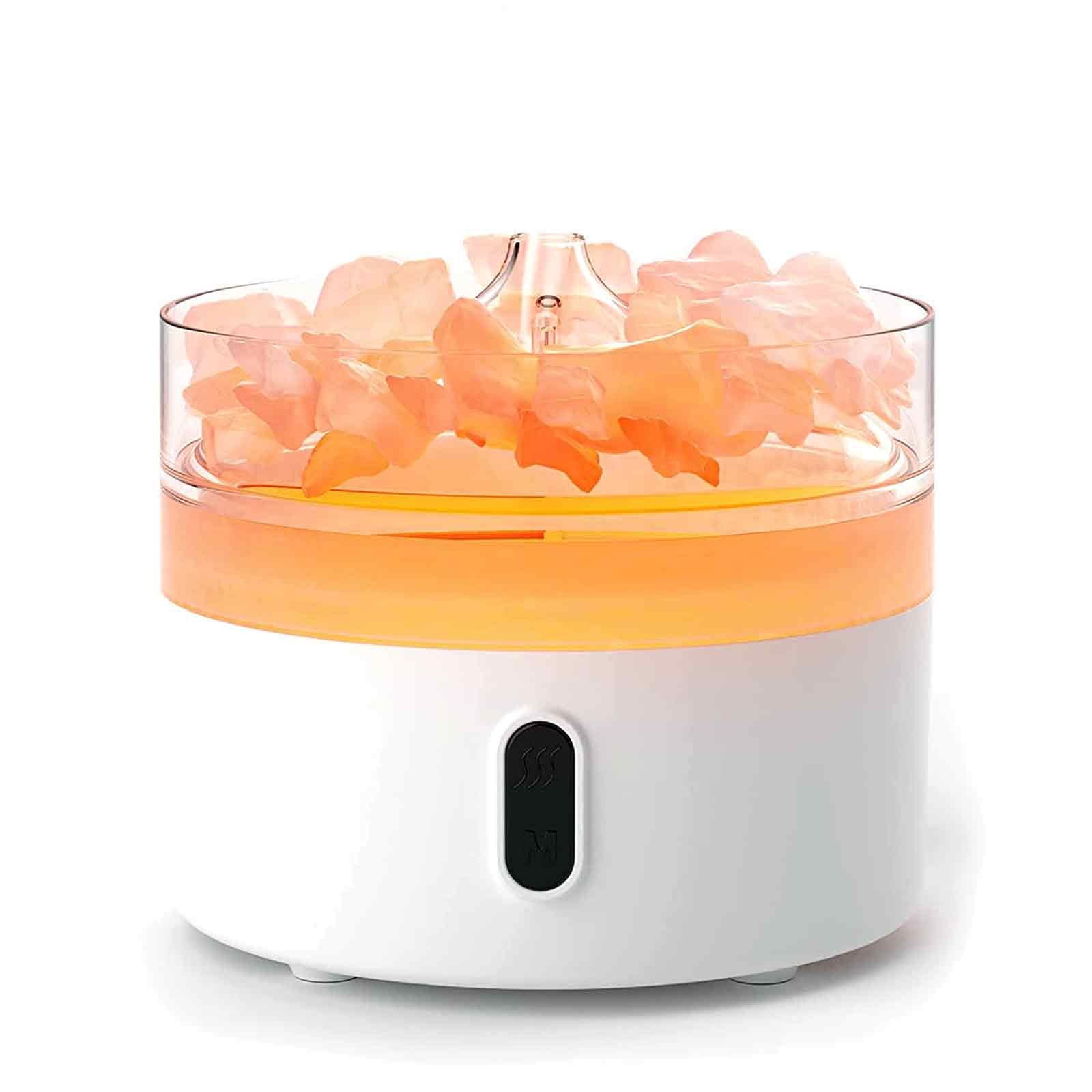 Himalayan Salt Aroma Diffuser - Nachtlamp - USB-C - Vlameffect (zout niet inbegrepen)
