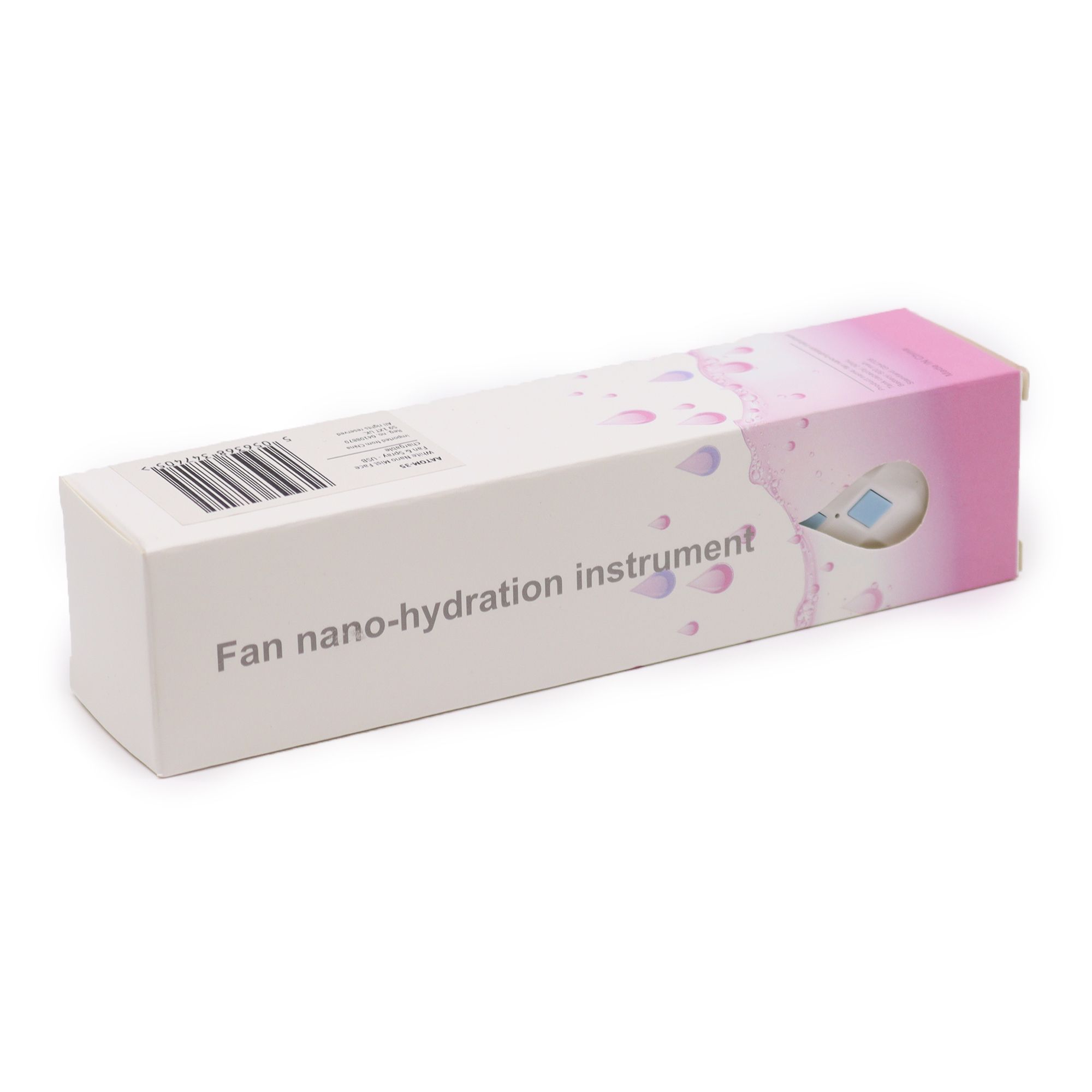 White Nano Mist Face Fan & Spray - USB-laadbaar - Afbeelding 3