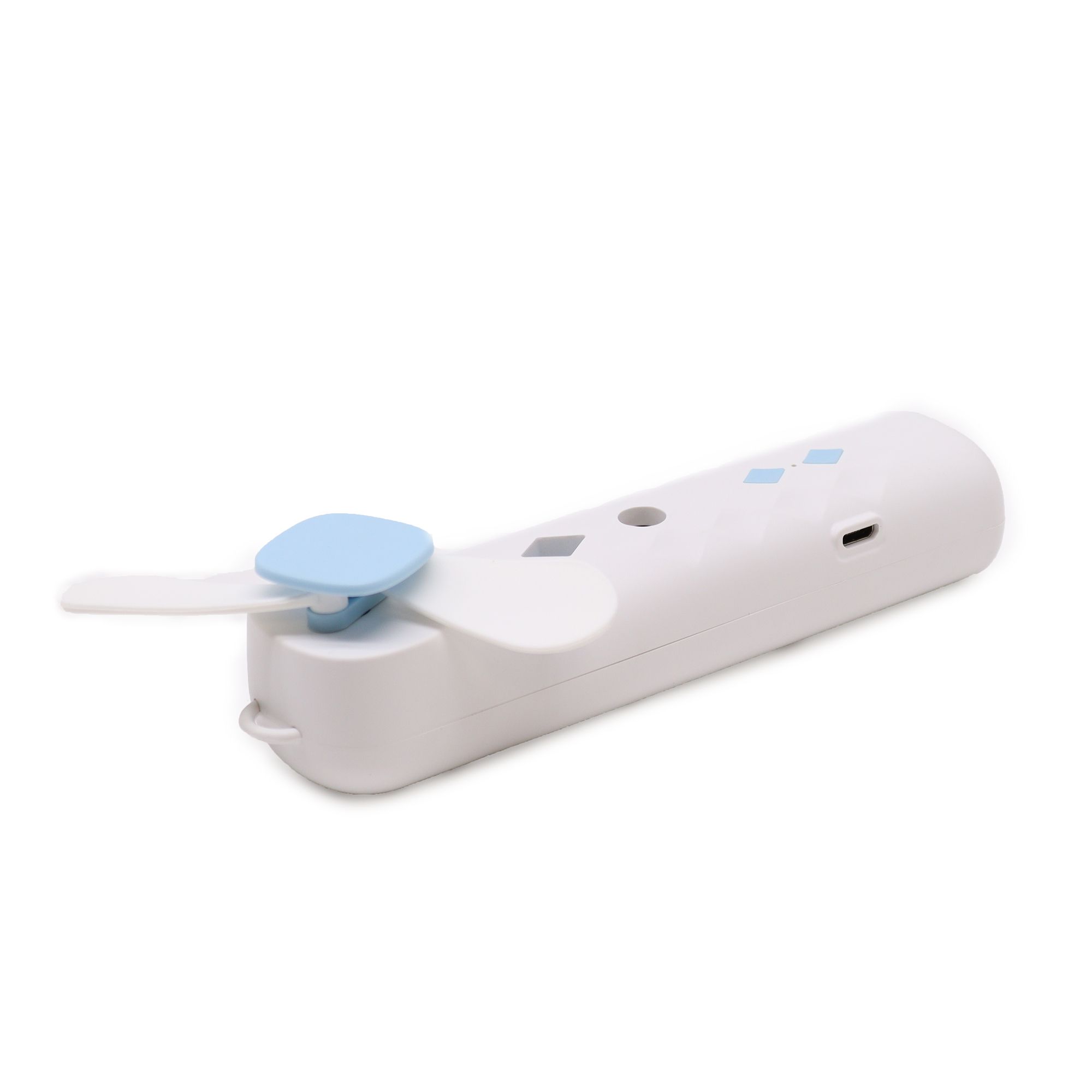 White Nano Mist Face Fan & Spray - USB-laadbaar - Afbeelding 5