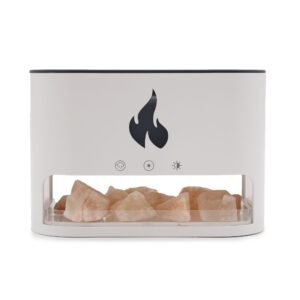Blaze aromadiffuser – Himalaya zoutkamer – USB-C – vlameffect (incl. zout)