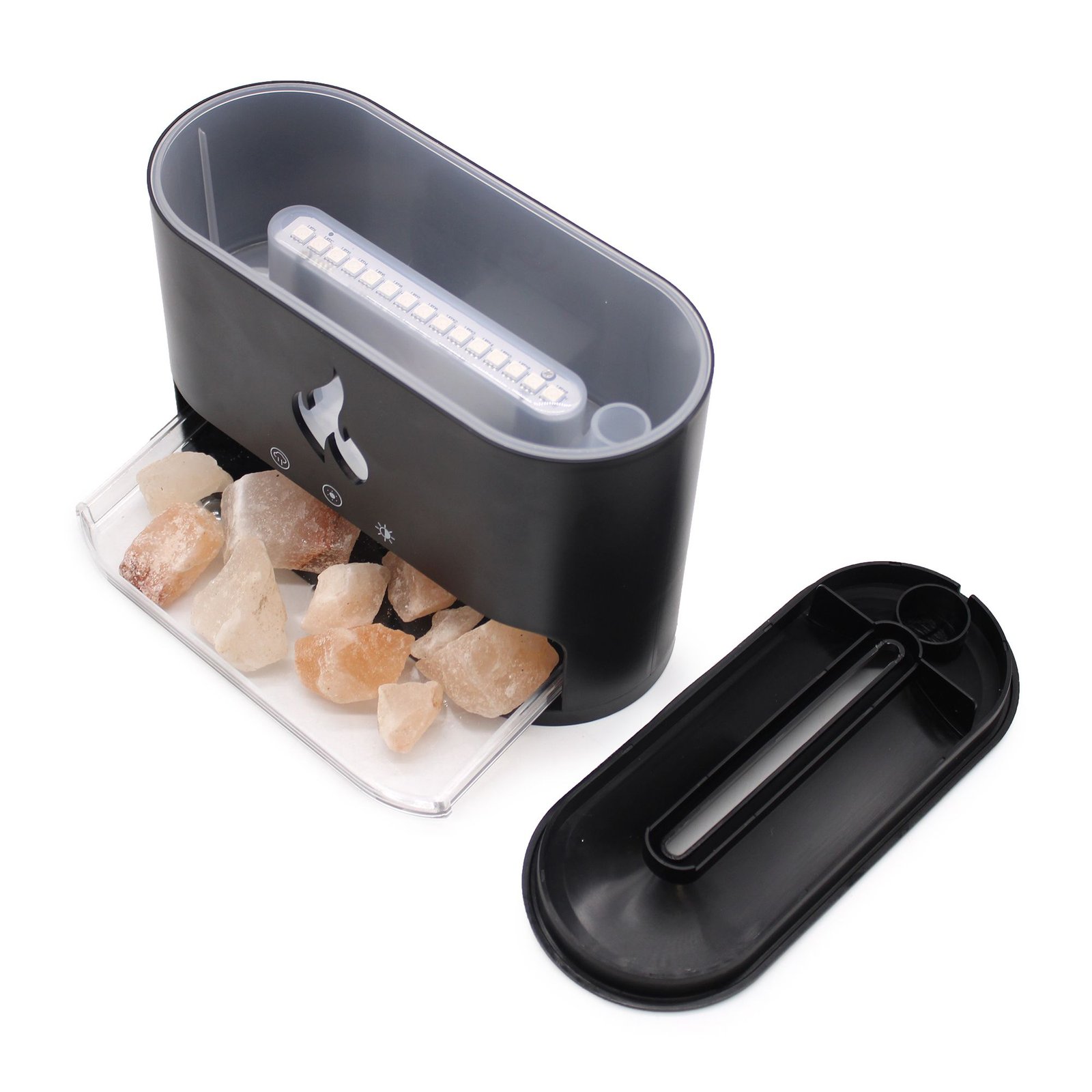 Blaze aromadiffuser – Himalaya zoutkamer – USB-C – vlameffect (incl. zout) - Afbeelding 5
