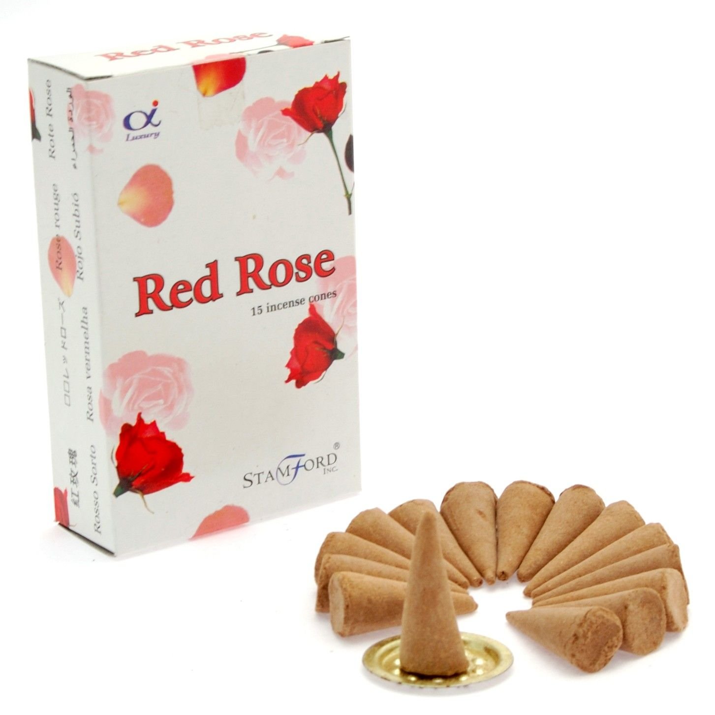 Wierookkegels Rode Roos