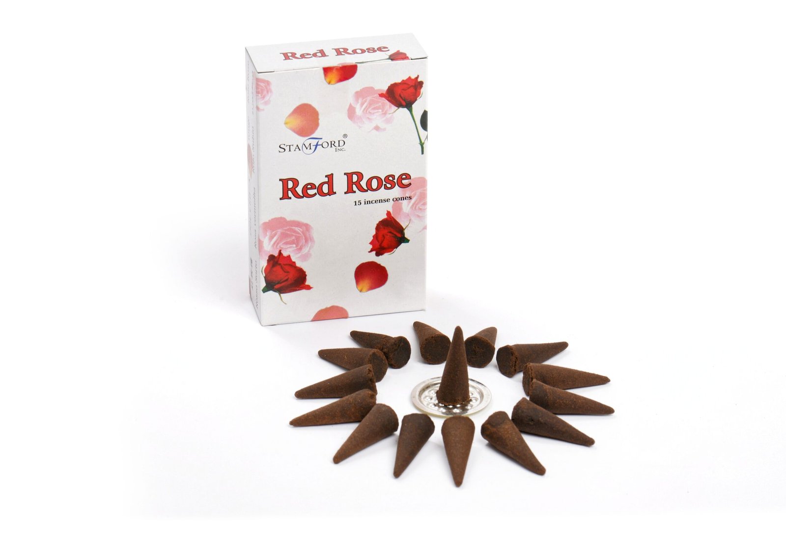 Wierookkegels Rode Roos - Afbeelding 3