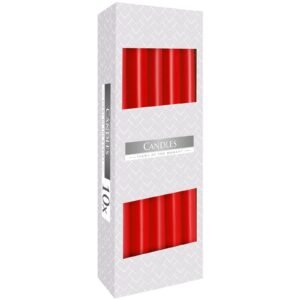 Conische kaarsen - Rood