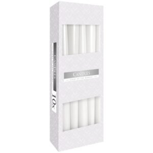 Witte conische kaarsen